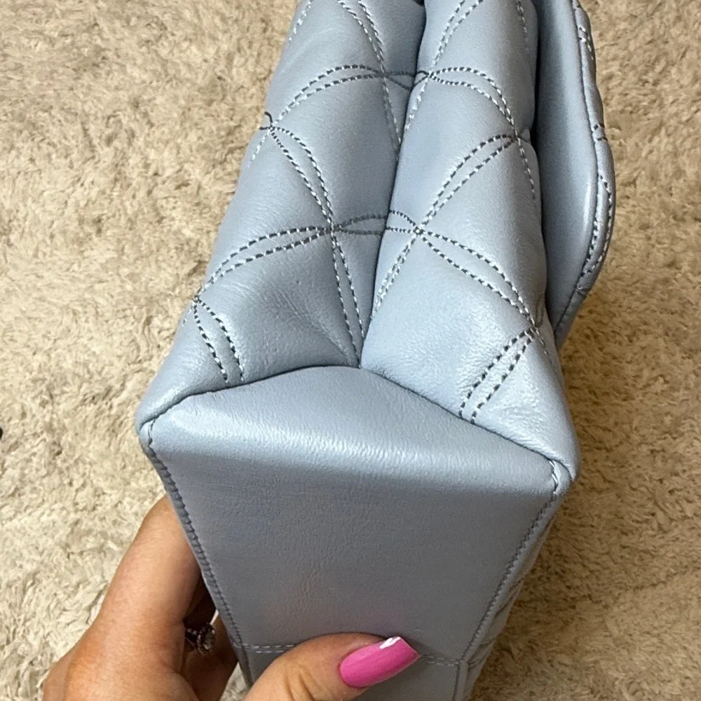 NWOT Kate Spade Baby Blue Natalia Small Flap Smooth Quilted Crossbody